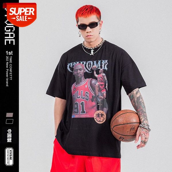 vivgae men's rodman basketball sports short sleeve half t-shirt #d48v, White;black
vivgae men's rodman basketball sports short sleeve half t-shirt #d48v, White;black