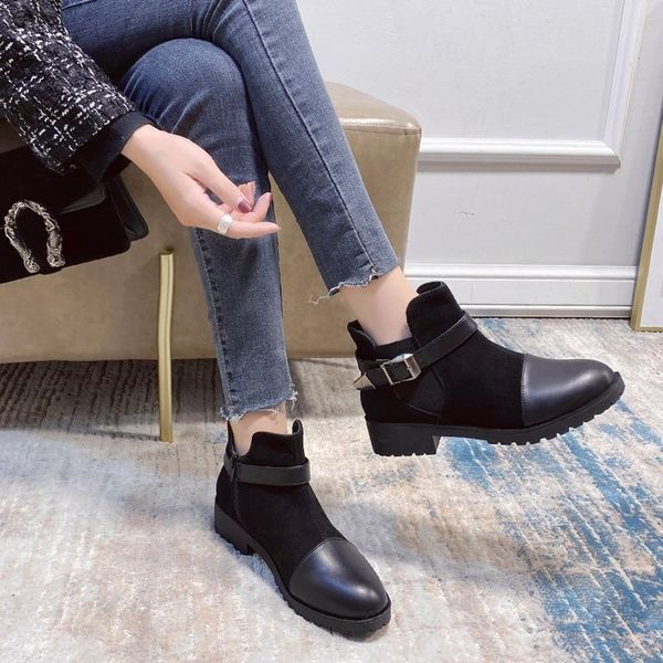 414243 size foreign trade large size ladies fashion boots fall new fashion casual womens mid heel boots, Black
414243 size foreign trade large size ladies fashion boots fall new fashion casual womens mid heel boots, Black