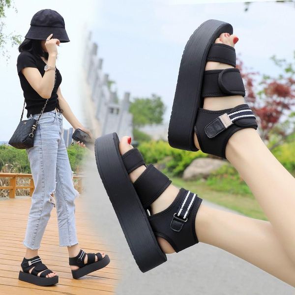 sandals women 2021 open-toe word buckle sports beach shoes mesh breathable anti-skid women's z656, Black
sandals women 2021 open-toe word buckle sports beach shoes mesh breathable anti-skid women's z656, Black