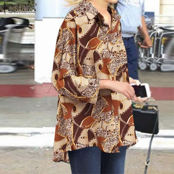 women's blouses & shirts ol lapel tunic women vintage printed blouse 2022 fashion long sleeve shirt lady casual oversize chemise, White
women's blouses & shirts ol lapel tunic women vintage printed blouse 2022 fashion long sleeve shirt lady casual oversize chemise, White