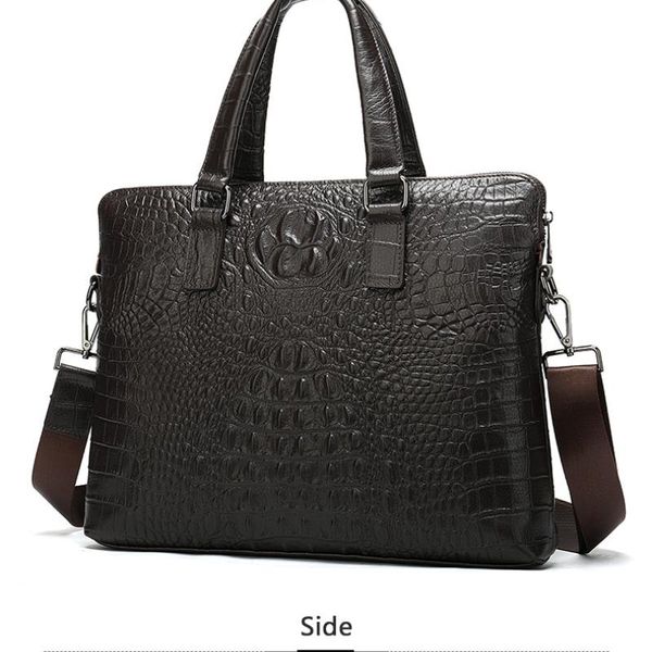 briefcases genuine leather men's bag business crocodile pattern handbag layer briefcase fashion maleta animal prints
briefcases genuine leather men's bag business crocodile pattern handbag layer briefcase fashion maleta animal prints