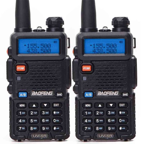 1or 2pcs baofeng bf-uv5r ham radio portable walkie talkie pofung uv-5r 5w vhf/uhf dual band two way uv 5r cb 210817
1or 2pcs baofeng bf-uv5r ham radio portable walkie talkie pofung uv-5r 5w vhf/uhf dual band two way uv 5r cb 210817