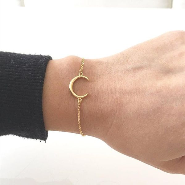 charm bracelets minimalist crescent moon bracelet femme dainty gifts bff jewelry rose gold color link chain for women bileklik, Golden;silver
charm bracelets minimalist crescent moon bracelet femme dainty gifts bff jewelry rose gold color link chain for women bileklik, Golden;silver