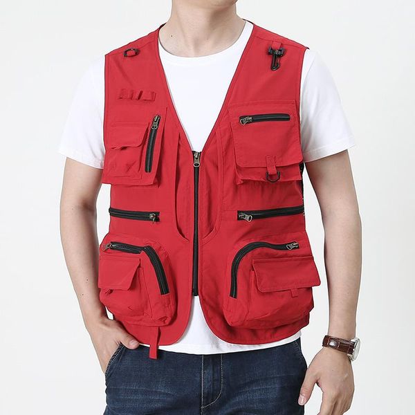 men's vests men vest fishing mesh multi-pocket waistcoat summer outdoor casual pography sleeveless jacket windproof zipper coat, Black;white
men's vests men vest fishing mesh multi-pocket waistcoat summer outdoor casual pography sleeveless jacket windproof zipper coat, Black;white