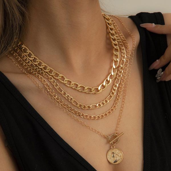 chains geometric tassel hollow cross chain necklace temperament embossed portrait medal european and american style jewelry, Silver
chains geometric tassel hollow cross chain necklace temperament embossed portrait medal european and american style jewelry, Silver