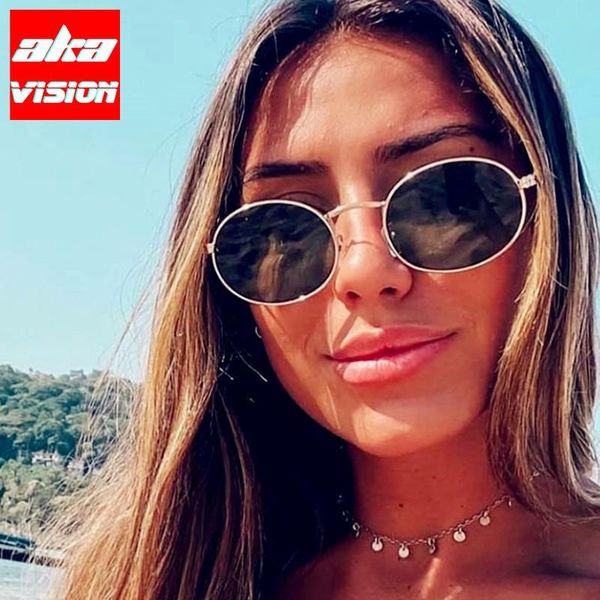 sunglasses aka vision oval women 2021 brand designer glasses for women/men retro metal eyewear luxury round, White;black
sunglasses aka vision oval women 2021 brand designer glasses for women/men retro metal eyewear luxury round, White;black