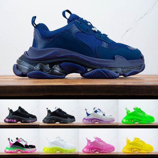 triple s men blue sneaker women platform leather casual shoes low lace up sneakers with clear sole size 5.5-11
triple s men blue sneaker women platform leather casual shoes low lace up sneakers with clear sole size 5.5-11