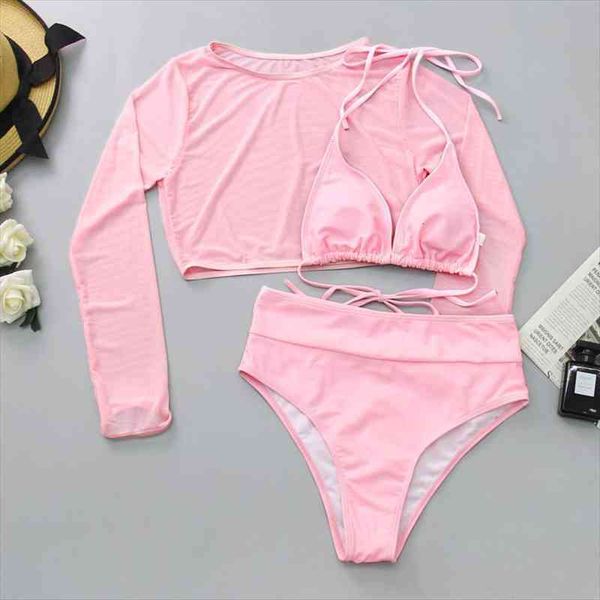 neon orange bikini women long sleeve mesh cover up 3 piece swimsuit high cut push up bathing suit high, White;black
neon orange bikini women long sleeve mesh cover up 3 piece swimsuit high cut push up bathing suit high, White;black