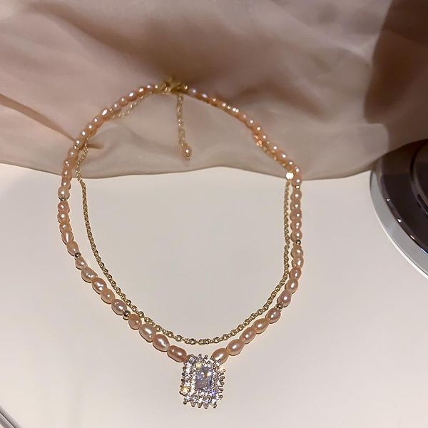 chokers lovoacc trendy irregular pearls necklaces for women elegant double-layer chain shiny rhinestone pendant necklace gifts, Golden;silver
chokers lovoacc trendy irregular pearls necklaces for women elegant double-layer chain shiny rhinestone pendant necklace gifts, Golden;silver