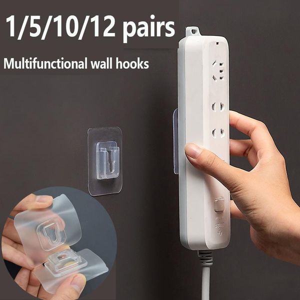 hooks & rails 1/5/10/12 pairs double sided adhesive wall hanger strong transparent suction cup kitchen bathroom storage holder
hooks & rails 1/5/10/12 pairs double sided adhesive wall hanger strong transparent suction cup kitchen bathroom storage holder