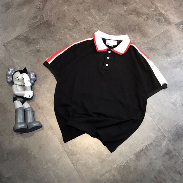 luxury design ribbon short polo shirt women's summer black lovers loose casual half sleeve t-shirt a1, White
luxury design ribbon short polo shirt women's summer black lovers loose casual half sleeve t-shirt a1, White