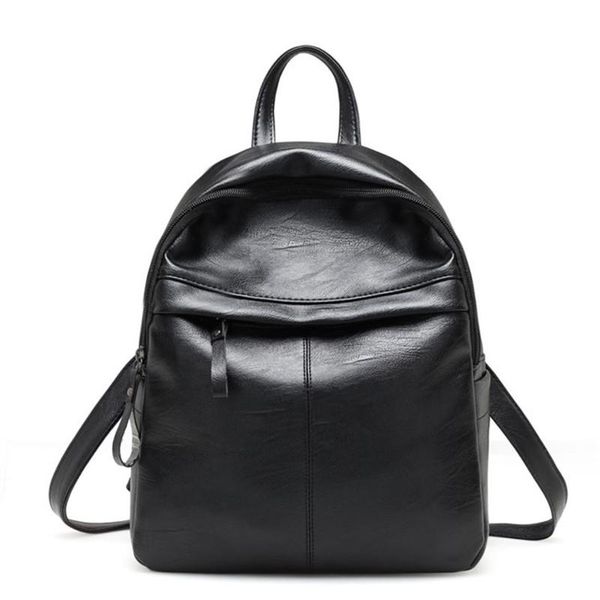 backpack women bag large capacity female zipper classic pu leather shoulder black color
backpack women bag large capacity female zipper classic pu leather shoulder black color
