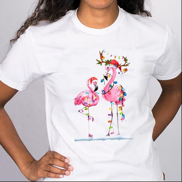 women graphic flamingo year 90s trend printing merry christmas tees clothing clothes print lady female t shirt, White
women graphic flamingo year 90s trend printing merry christmas tees clothing clothes print lady female t shirt, White