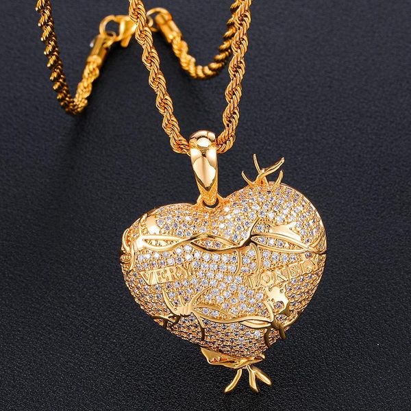 iced out bling heart shape pendant necklaces for men women rapper cubic zirconia hip hop jewelry with solid back, Silver
iced out bling heart shape pendant necklaces for men women rapper cubic zirconia hip hop jewelry with solid back, Silver