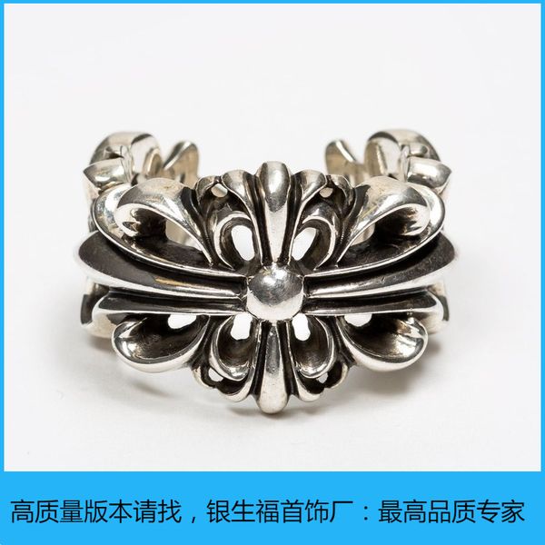crow s925 sterling silver cross floral open ring street hip hop punk tide, Golden;silver
crow s925 sterling silver cross floral open ring street hip hop punk tide, Golden;silver