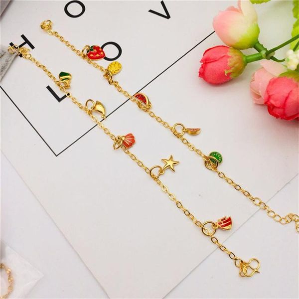 charm bracelets 2021 arrival copper bohemia women's bracelet summer beach ins colorful fruit chain for anniversary fashion jewerly, Golden;silver
charm bracelets 2021 arrival copper bohemia women's bracelet summer beach ins colorful fruit chain for anniversary fashion jewerly, Golden;silver