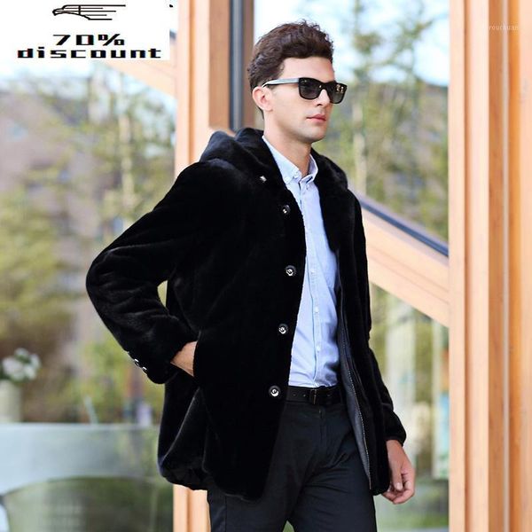 men's leather & faux 2021 real fur coat men natural mink jacket winter warm mens hooded parka z04-3 kj2026, Black
men's leather & faux 2021 real fur coat men natural mink jacket winter warm mens hooded parka z04-3 kj2026, Black