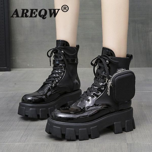 boots black punk ankle platform motorcycle women lace up chunky heel belt buckle pocket designer shoes
boots black punk ankle platform motorcycle women lace up chunky heel belt buckle pocket designer shoes
