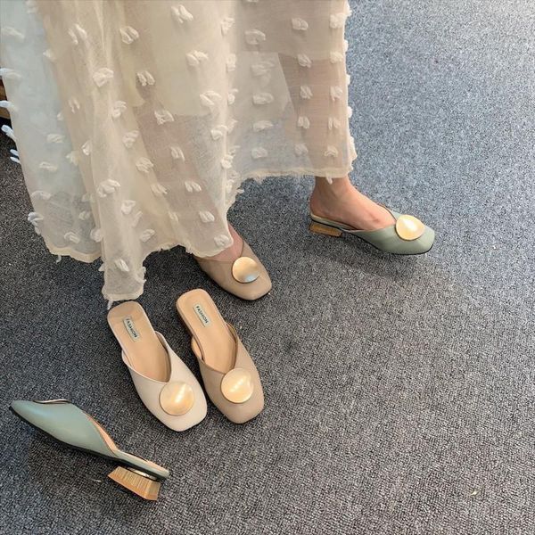 slippers 2021 brand designer women slip on mules flat heel casual shoes british buckle slides wooden block heels summer footwear, Black
slippers 2021 brand designer women slip on mules flat heel casual shoes british buckle slides wooden block heels summer footwear, Black