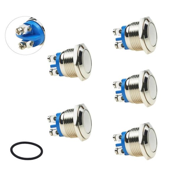 smart home control monzydq 5pcs 16mm5/8" latching push button switch,waterproof metal pushbutton 220v ac 2a self-locking for car modifi
smart home control monzydq 5pcs 16mm5/8" latching push button switch,waterproof metal pushbutton 220v ac 2a self-locking for car modifi