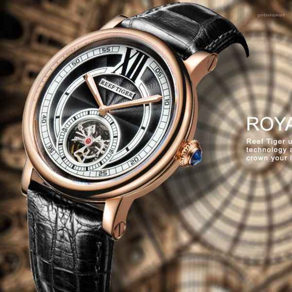 reef tiger/rt luxury watches for men rose gold tourbillon automatic mechanical genuine leather watch relogio masculino rga192 wristwatches, Slivery;brown
reef tiger/rt luxury watches for men rose gold tourbillon automatic mechanical genuine leather watch relogio masculino rga192 wristwatches, Slivery;brown