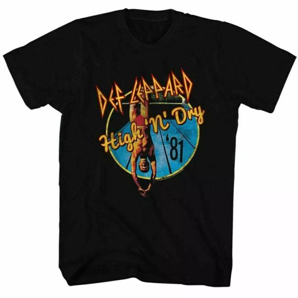 def leppard high n dry 81 t shirt mens licensed rock n roll band tee retro black, White;black
def leppard high n dry 81 t shirt mens licensed rock n roll band tee retro black, White;black