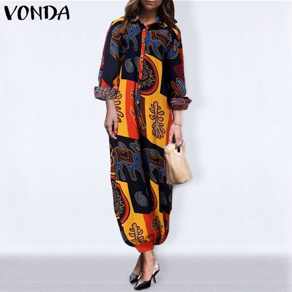 jumpsuit rompers women'jumpsuits 2021 vonda party ol playsuits lapel neck long sleeve printed overalls female casual pants plus size, Black;white
jumpsuit rompers women'jumpsuits 2021 vonda party ol playsuits lapel neck long sleeve printed overalls female casual pants plus size, Black;white