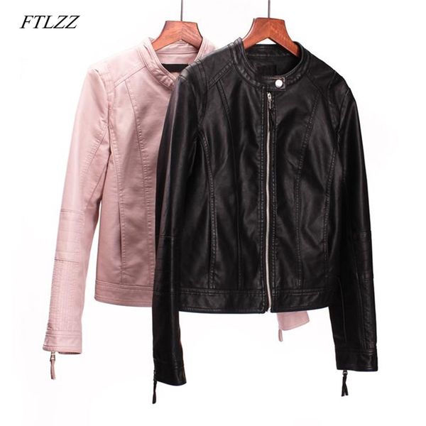 autumn women street faux leather jacket casual o neck zippers short pu coat motorcycle outwear 210430, Black
autumn women street faux leather jacket casual o neck zippers short pu coat motorcycle outwear 210430, Black