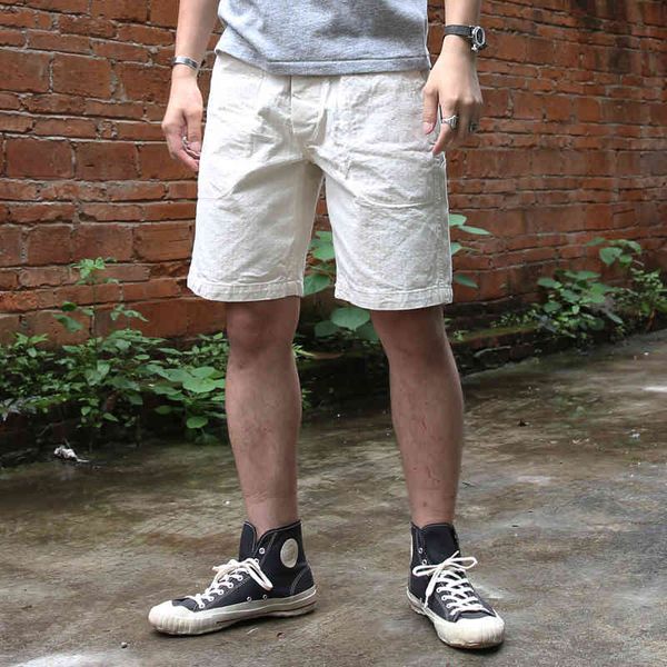 short bronson 12oz hbt shorts for men summer us navy fatigue natural relaxed fit, White;black
short bronson 12oz hbt shorts for men summer us navy fatigue natural relaxed fit, White;black