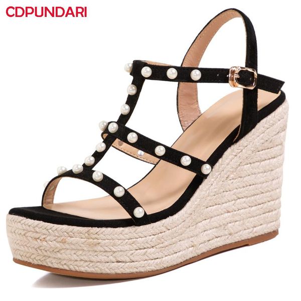 dress shoes fashion string bead genuine leather wedges sandals women high heels platform summer casual 2021 sandalias mujer, Black
dress shoes fashion string bead genuine leather wedges sandals women high heels platform summer casual 2021 sandalias mujer, Black