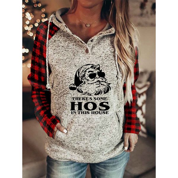 2021 europe and autumn/winter christmas good women's christmas printed long sleeve hooded pocket sweatshirt, Black
2021 europe and autumn/winter christmas good women's christmas printed long sleeve hooded pocket sweatshirt, Black