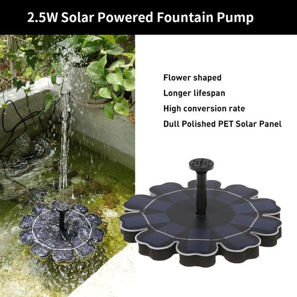 solar fountain pump with battery backup 2.5w flower-shaped tanding floating brushless water for bird bath garden decorations
solar fountain pump with battery backup 2.5w flower-shaped tanding floating brushless water for bird bath garden decorations