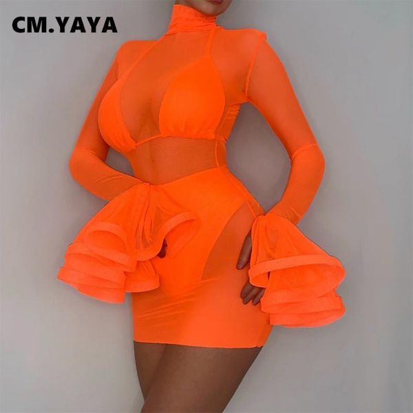casual dresses cm.yaya mesh see though flare long sleeve bodycon dress for women, Black;gray
casual dresses cm.yaya mesh see though flare long sleeve bodycon dress for women, Black;gray