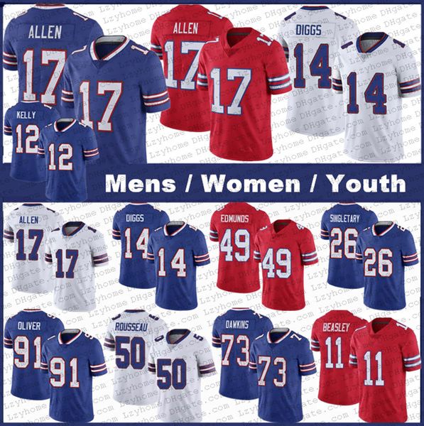 17 josh allen 14 stefon diggs mens women youth kids 11 cole beasley 88 dawson knox bass gregory rousseau tremaine edmunds tre'davious w, Black;red
17 josh allen 14 stefon diggs mens women youth kids 11 cole beasley 88 dawson knox bass gregory rousseau tremaine edmunds tre'davious w, Black;red
