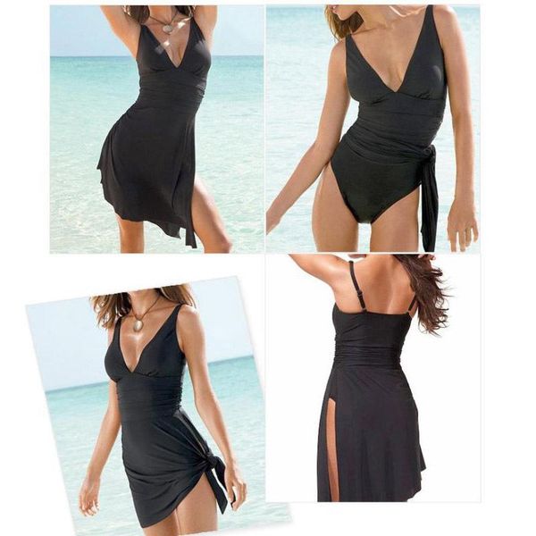 women's swimwear clearance sale women swimsuit cover-up beach bathing suit cover up bikini wear solid black mini dress, White;black
women's swimwear clearance sale women swimsuit cover-up beach bathing suit cover up bikini wear solid black mini dress, White;black
