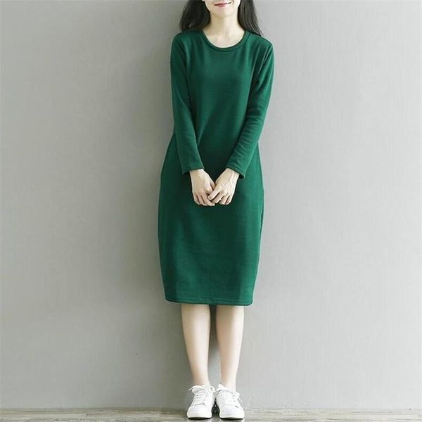 casual dresses vestido women big size velvet thickening thermal warm basic dress autumn winter long sleeve solid femme plus, Black;gray
casual dresses vestido women big size velvet thickening thermal warm basic dress autumn winter long sleeve solid femme plus, Black;gray