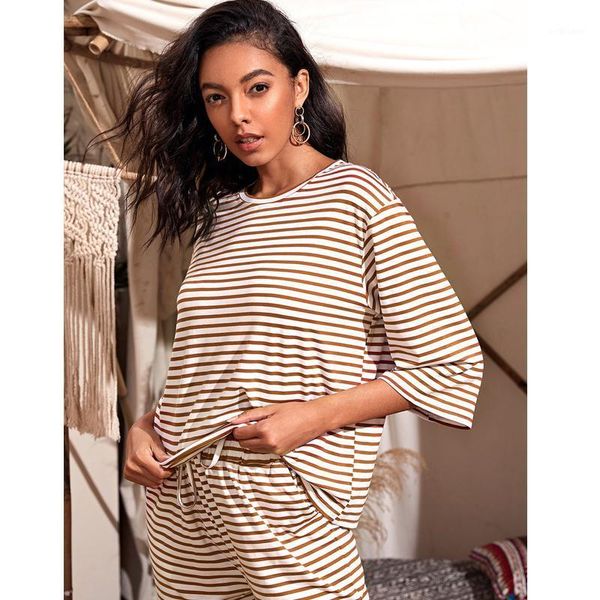 women's t-shirt summer 2021 casual oversized striped t-shirts round neck vintage basic tees woman short sleeve home, White
women's t-shirt summer 2021 casual oversized striped t-shirts round neck vintage basic tees woman short sleeve home, White