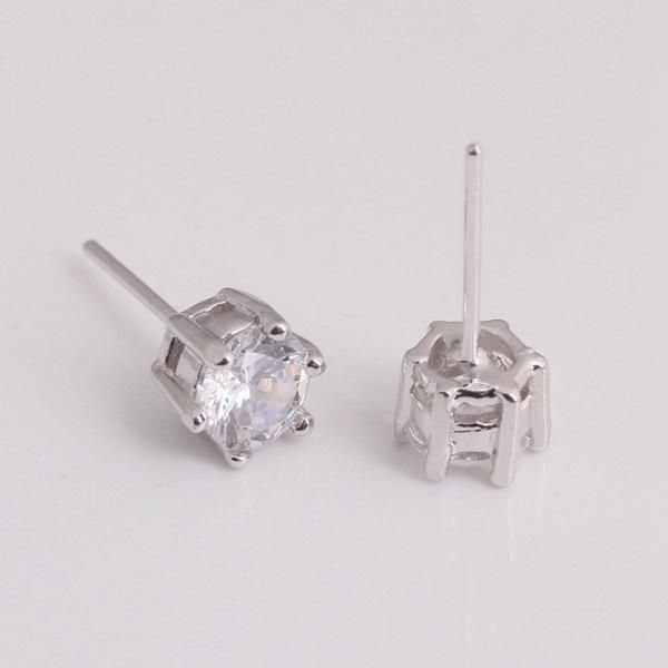 dangle & chandelier exquisite resplendent cz white crystal stud earring 2021 luxury lady circular cutting zircon charm women wedding jewelry, Silver 
dangle & chandelier exquisite resplendent cz white crystal stud earring 2021 luxury lady circular cutting zircon charm women wedding jewelry, Silver