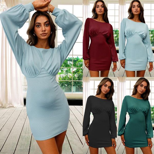 casual dresses knitting dress for women bottoming clothes long-sleeved ribbed plus size mini skirts solid streetwear fashion, Black;gray
casual dresses knitting dress for women bottoming clothes long-sleeved ribbed plus size mini skirts solid streetwear fashion, Black;gray