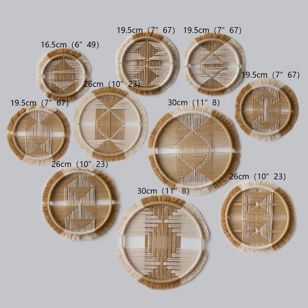 tapestries a set boho decor macrame wall hanging cotton woven creative round tapestry mandala restaurant combination
tapestries a set boho decor macrame wall hanging cotton woven creative round tapestry mandala restaurant combination