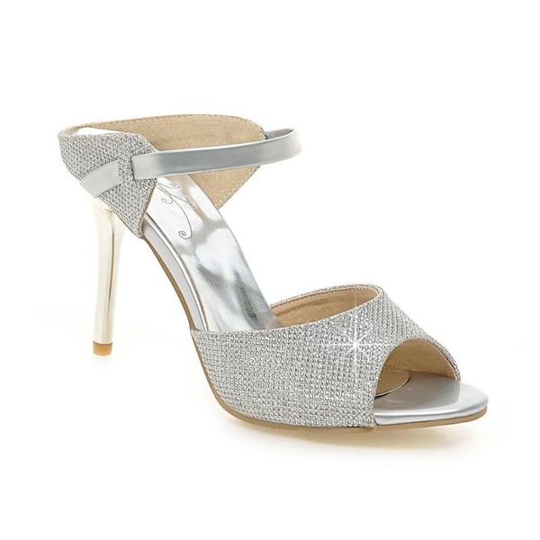 summer products women's sandals high-heeled shiny sequins round toe shallow mouth silver size 32-43 dress shoes, Black
summer products women's sandals high-heeled shiny sequins round toe shallow mouth silver size 32-43 dress shoes, Black