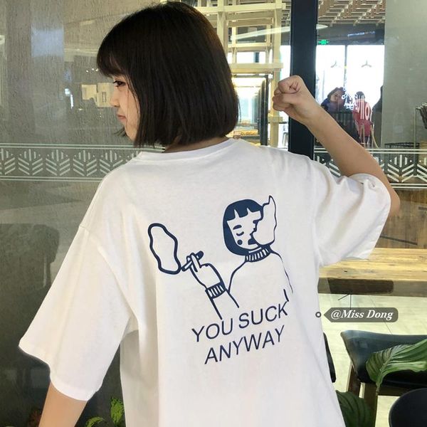 women's t-shirt white short-sleeved summer 2021 clothes korean style cotton base shirt loose half-sleeve trendy ins
women's t-shirt white short-sleeved summer 2021 clothes korean style cotton base shirt loose half-sleeve trendy ins