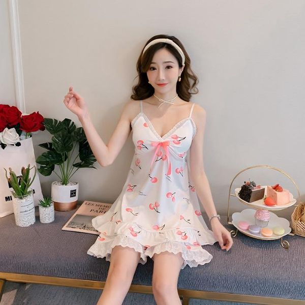 women's sleepwear v-neck nightwear summer cute nightdress sleeveless cherry lace camisole sleep dress shorts casual, Black;red
women's sleepwear v-neck nightwear summer cute nightdress sleeveless cherry lace camisole sleep dress shorts casual, Black;red