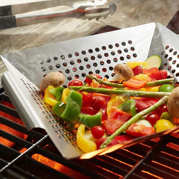 tools & accessories stainless steel square vegetable grill tray with perforated outdoor barbecue tool bbq fish kabob pan
tools & accessories stainless steel square vegetable grill tray with perforated outdoor barbecue tool bbq fish kabob pan