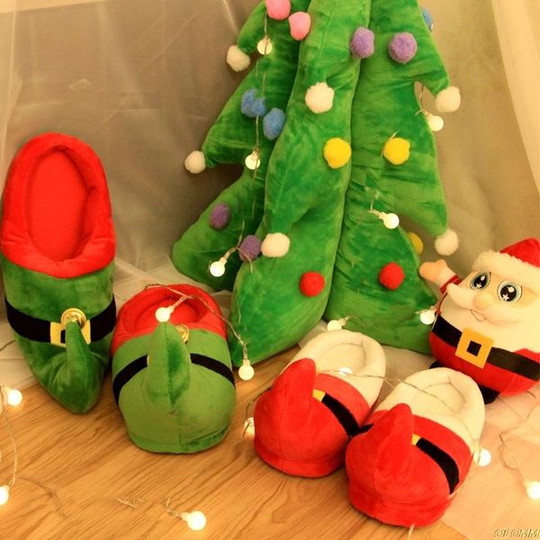 slippers womans shoes christmas deer winter flock plush warm indoor floor cotton home size 35-47, Black
slippers womans shoes christmas deer winter flock plush warm indoor floor cotton home size 35-47, Black