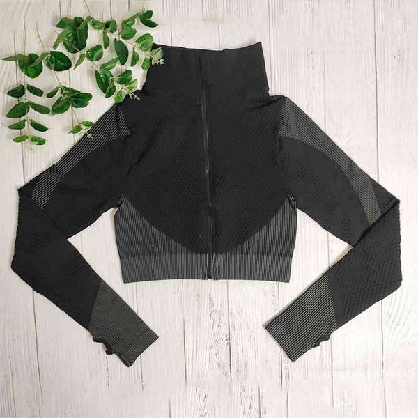 tracksuits jacket sportswear long sleeve yoga shirts running jogging sport fitness workout gym clothing women j5w9, Gray
tracksuits jacket sportswear long sleeve yoga shirts running jogging sport fitness workout gym clothing women j5w9, Gray