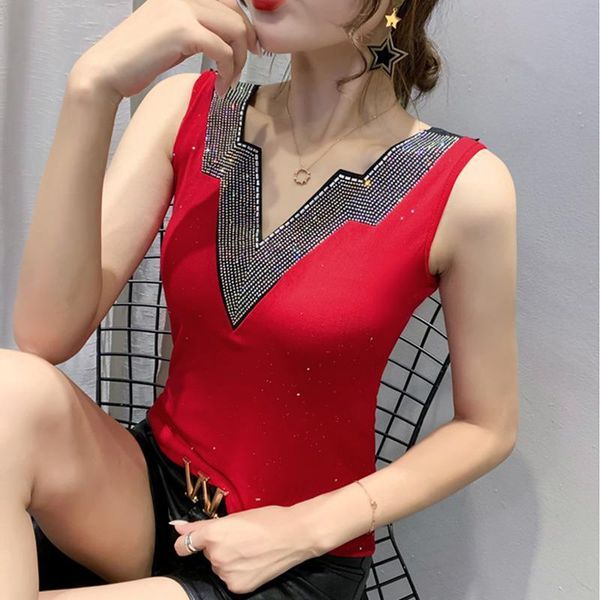 camisetas mujer polyester summer womens t shirts sleeveless v neck drill fashion casual lace hollow out korean mesh, White
camisetas mujer polyester summer womens t shirts sleeveless v neck drill fashion casual lace hollow out korean mesh, White