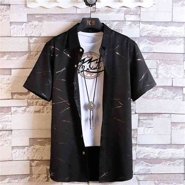 fashion design white black short sleeve casual shirt men's print beach blouse summer clothing plus asian size 5xl 6xl 7xl 210714
fashion design white black short sleeve casual shirt men's print beach blouse summer clothing plus asian size 5xl 6xl 7xl 210714