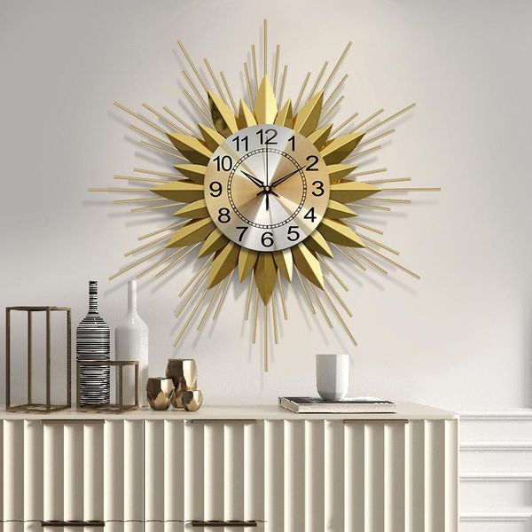 creative luxury golden large metal wall clock home decor saat mural watch sticker for living room decoration quartz merchanism clocks
creative luxury golden large metal wall clock home decor saat mural watch sticker for living room decoration quartz merchanism clocks
