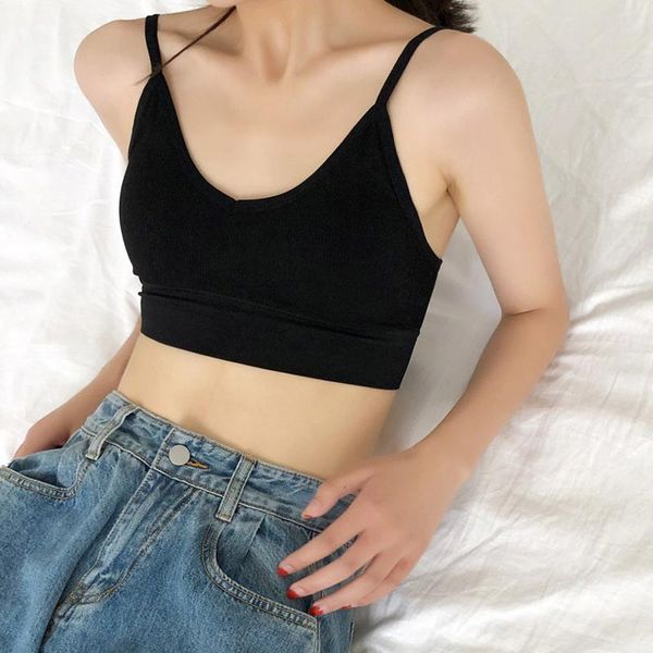 women's tanks & camis women tank crop solid underwear fashion female backless lingerie intimates with removable padded camisol, White
women's tanks & camis women tank crop solid underwear fashion female backless lingerie intimates with removable padded camisol, White